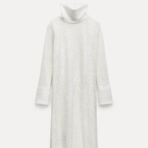 ZARA WOOL JACQUARD DRESS ZW COLLECTION